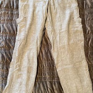 Sonoma Women's Light Green Joggers Linen Blend Effortlessly Dressing